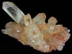 Tangerine Quartz Crystal Cluster - Madagascar #58834-1
